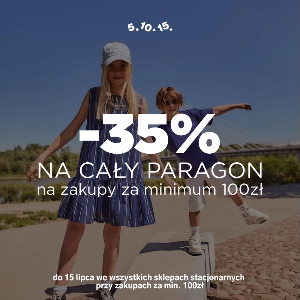 -35% na cały paragon przy zakupach za minimum 100zł