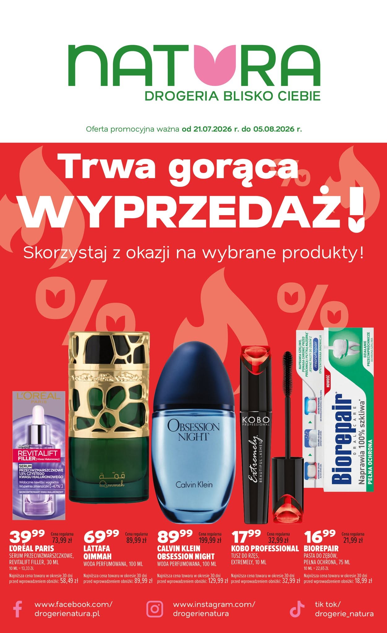 Trwa gorąca WYPRZEDAŻ! Drogeria Natura